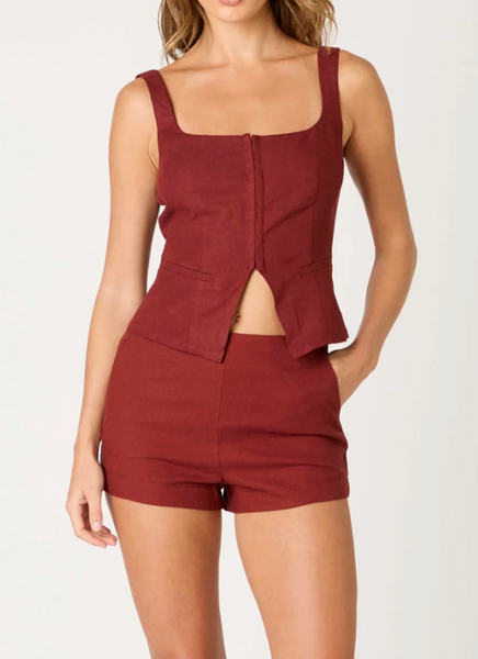 Maggie Vest Shorts Set