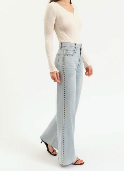 Nico Studded Wide Leg Jeans
