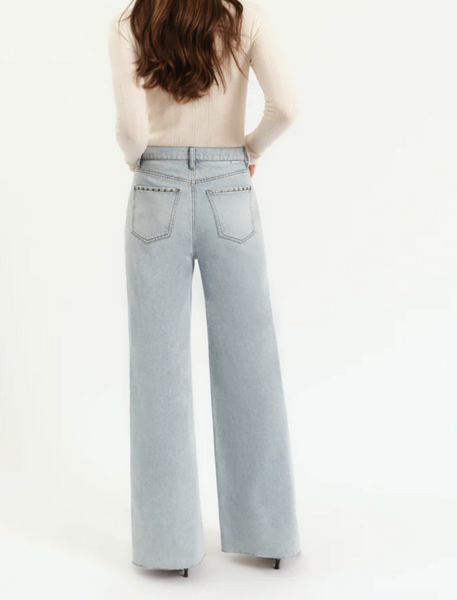 Nico Studded Wide Leg Jeans