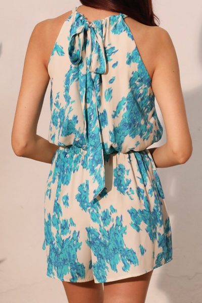Lana Floral Halter Neck Shorts Set