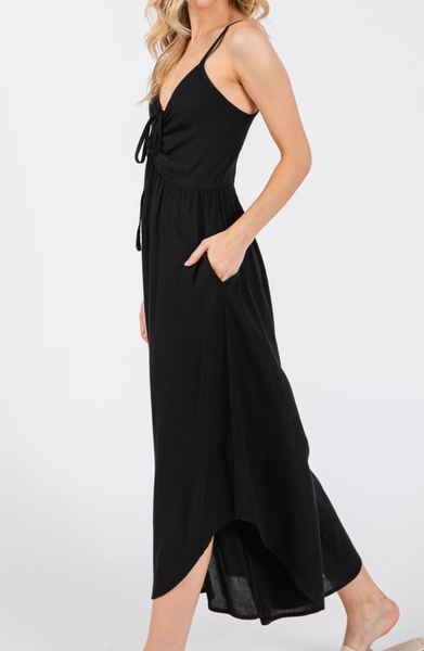 Alia Front Ruched Jumpsuit