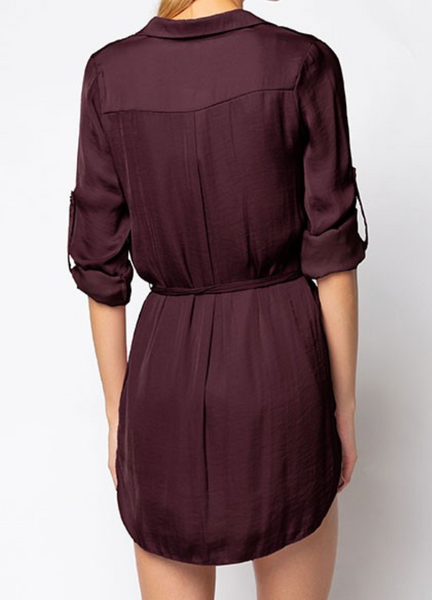 Shelby Tie Waist Shirt Dress