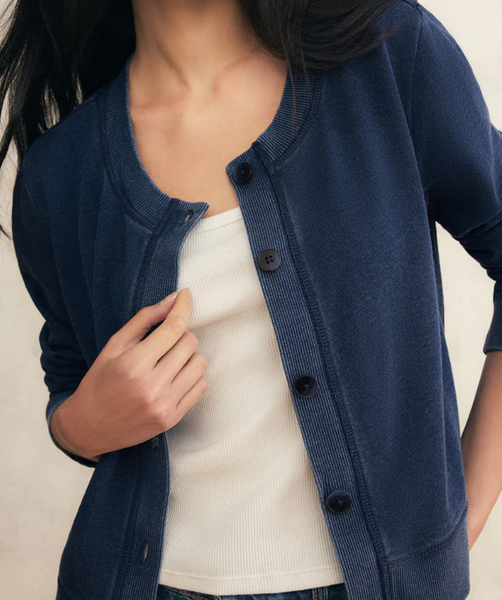 Daily Soft Denim Cardigan+Pants Set