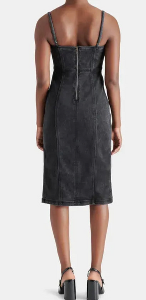 Jazzy Denim Midi Dress