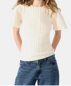 Alex Flutter Sleeve Knit Top