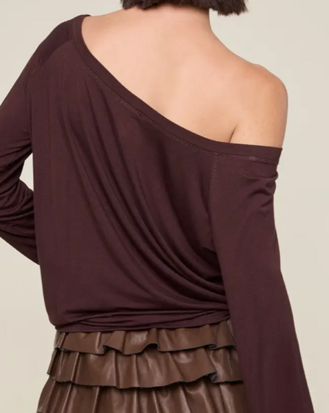 Ava Off Shoulder LS Top