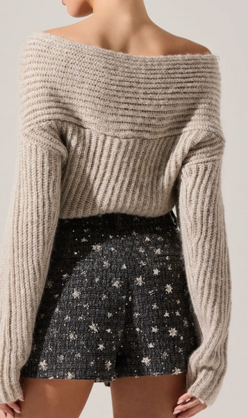 Alexia Off Shoulder Sweater