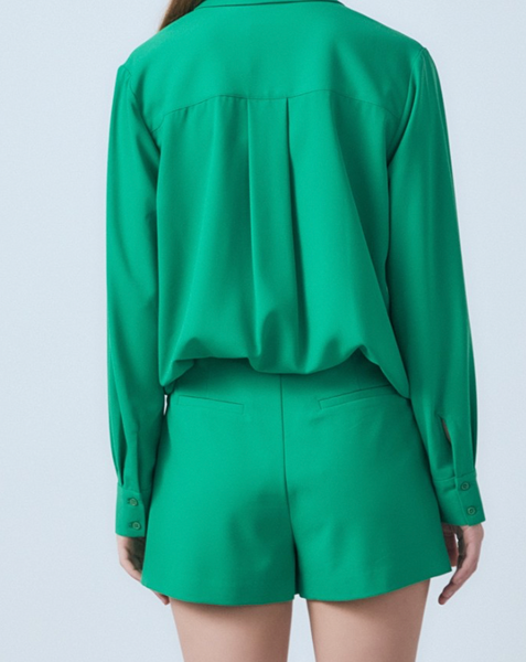 Jade Button Down Shorts Set