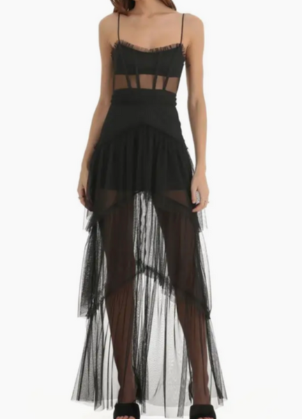 Anastasia Mesh Maxi Dress
