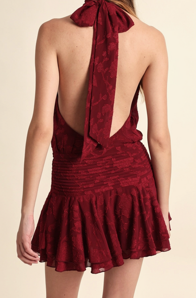 Arya Halter Neck Mini Dress