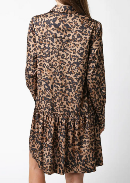 Lea Babydoll Leopard Dress