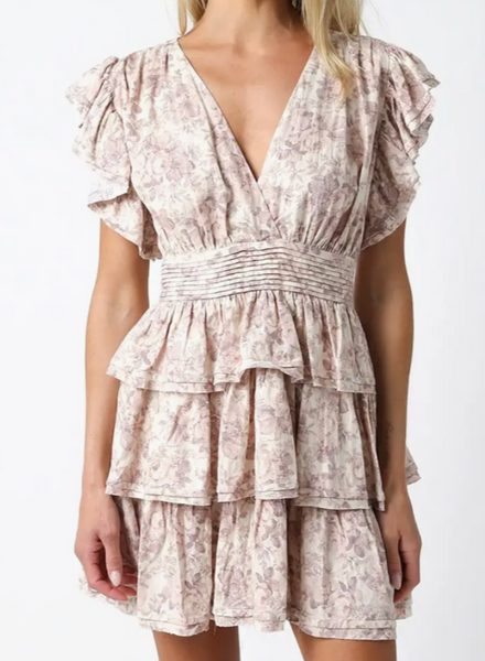 Lola Tiered Ruffle Floral Dress