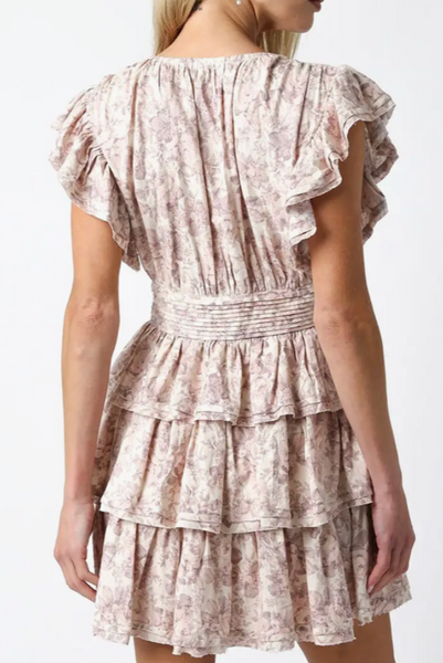 Lola Tiered Ruffle Floral Dress