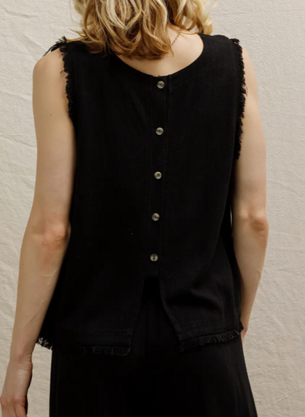 Tia Fray Detail Pants Set