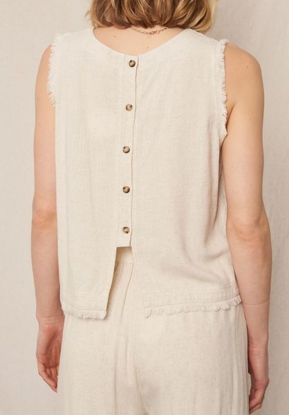 Tia Fray Detail Pants Set