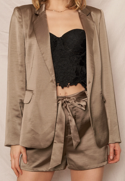 Sage Blazer Short Set