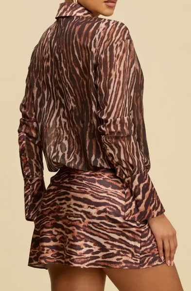 Leo Leopard Shirt Dress