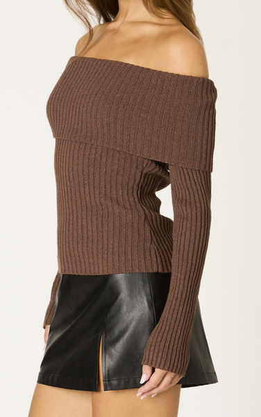 Briana Off Shoulder Sweater