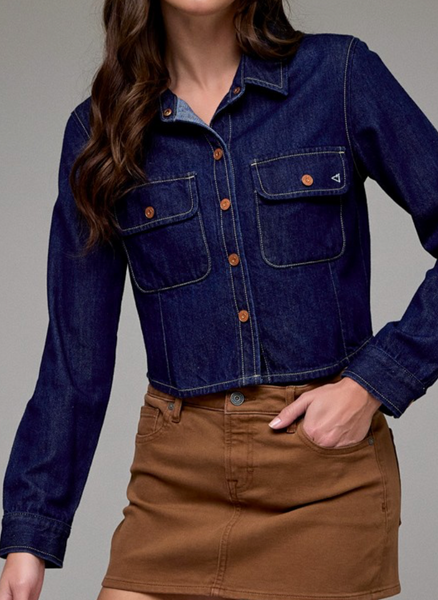 Ava Denim Shacket