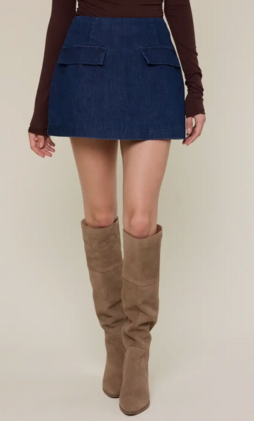 Ariana Denim Skort