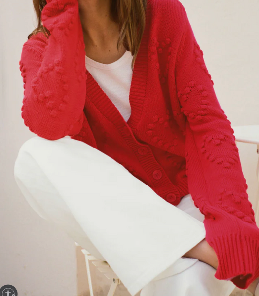 Monochromatic Hearts Cardigan