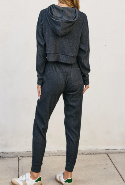 Tessa  Rib Hoodie Set