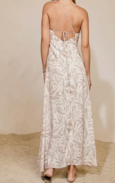 Brianna Strappy Back Print Maxi Dress
