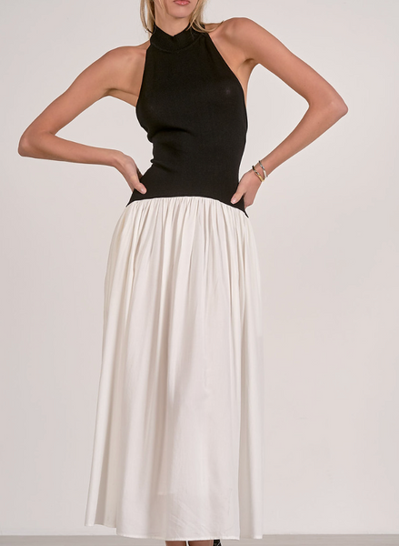 Aubrey Drop Waist Midi Dress