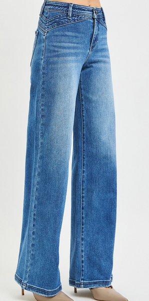 Quinn High Rise Straight Leg Jeans