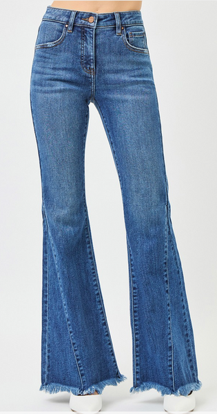 Avery Mid Rise Seam Detailing Jeans