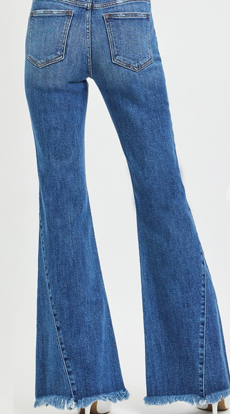 Avery Mid Rise Seam Detailing Jeans