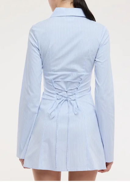 Evana  Stripe Shirt Dress