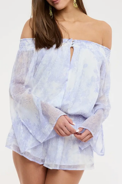 Liliana Off The Shoulder Chiffon Romper