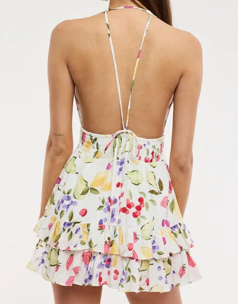 Bella Fruit Print Sun Dress