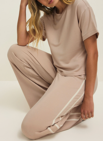 Modal Stripe Side Pants