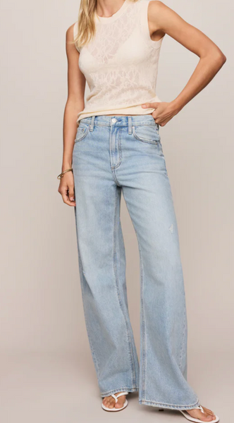 Tibi Knit Lace Sleeveless Top