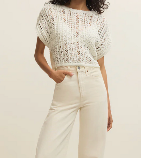 Bella Crochet Knit Top