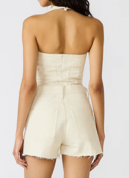 Natasha Texture Denim Shorts