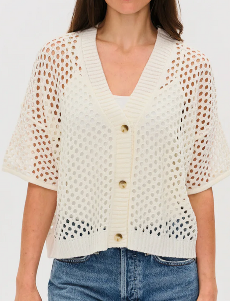 June Open Knit Cardigan/Top