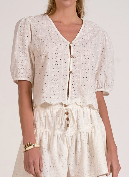 Lili Eyelet Top