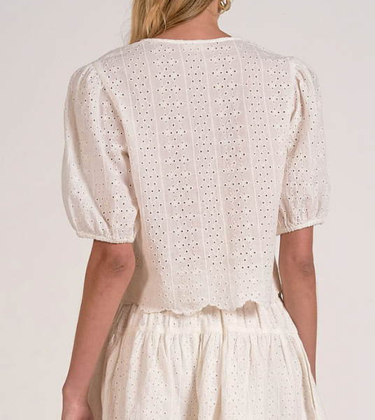 Lili Eyelet Top