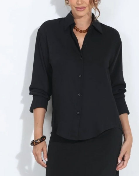 Jillian Silky Button Down Top