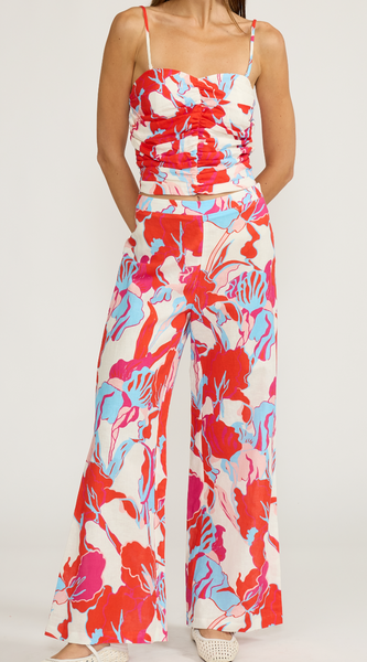 Alani Floral Pants Top Set