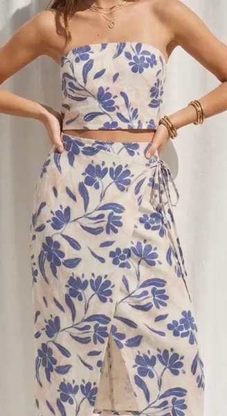 Eva Cutout Strapless Dress