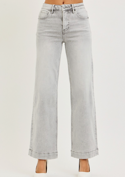 Raya Highrise Ankle Wide Leg Jeans