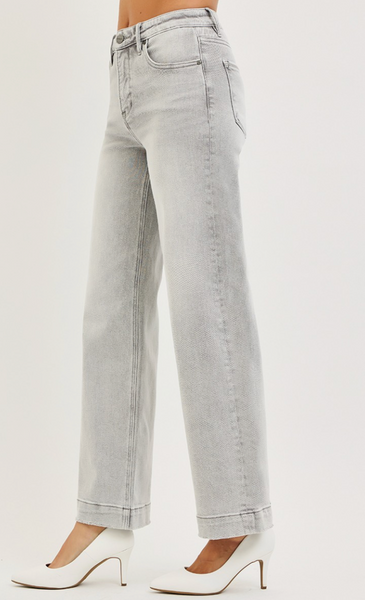 Raya Highrise Ankle Wide Leg Jeans