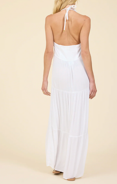 Willow Gold Detail Halter Neck Maxi Dress