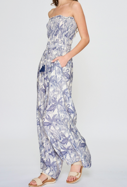 Shelly Strapless Smock Jumpsuit