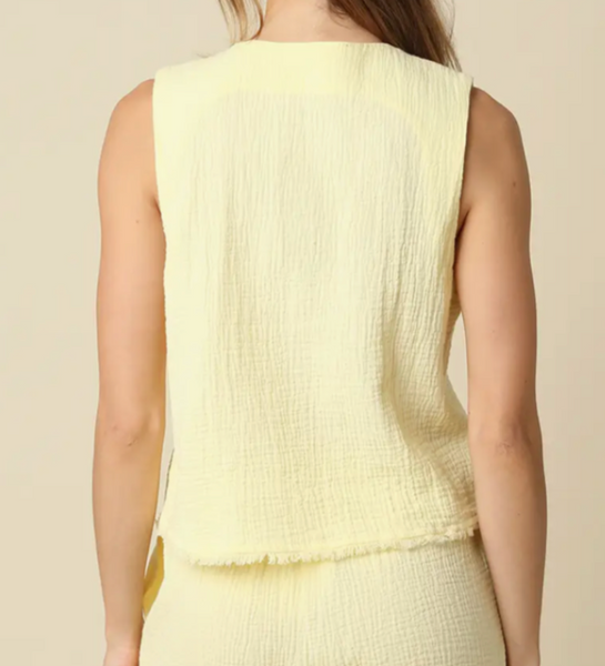 Cassie Cotton Vest/Shorts Set