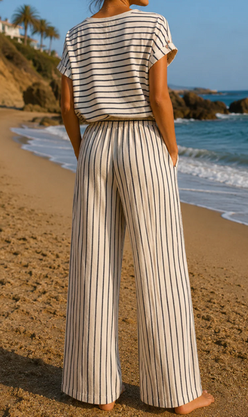 Sadie Stripe Pants Set